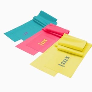 Mytagalongs Resistive Exercise Band Trio 3 Levels Light Medium Heavy
